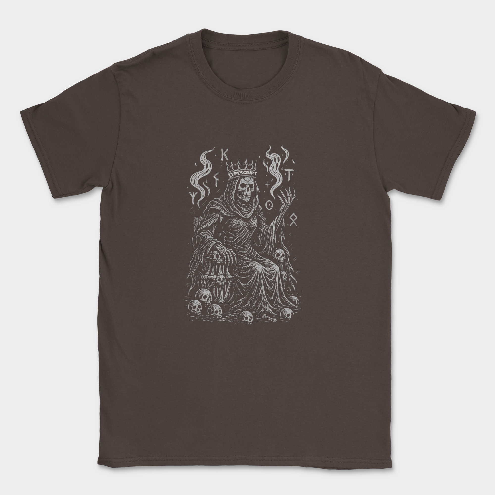 typescript skeleton shirt — Dark Chocolate