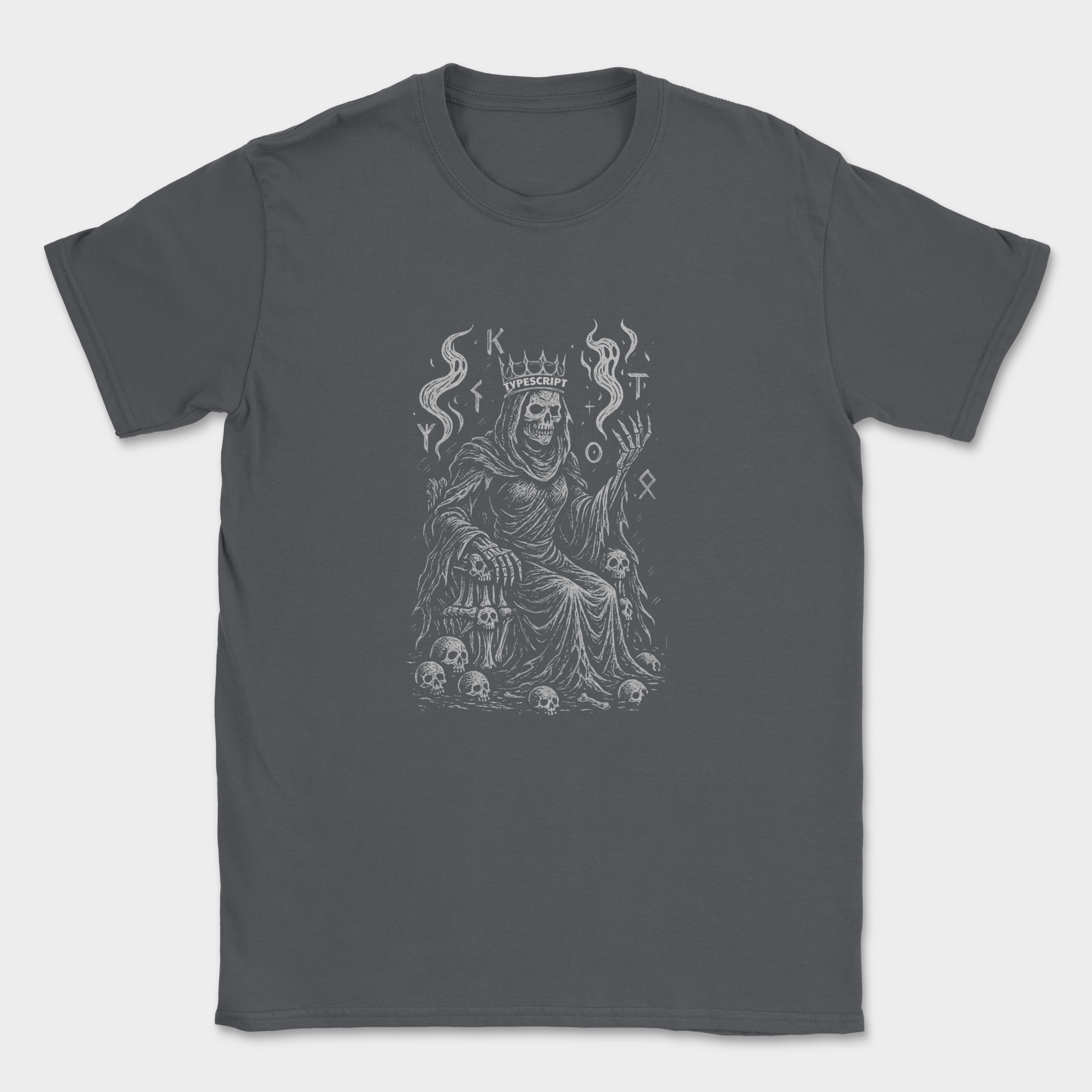 typescript skeleton shirt — Dark Heather Grey