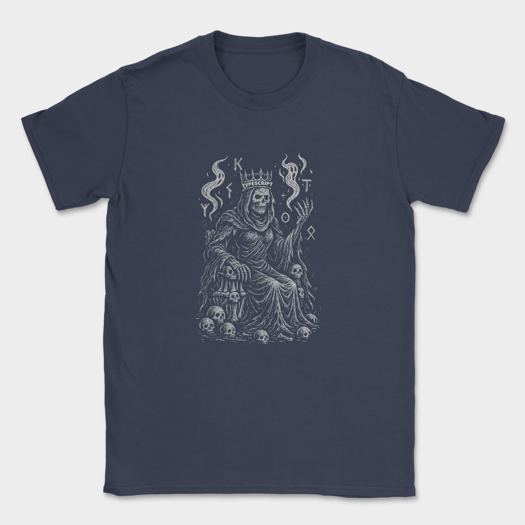 typescript skeleton shirt — Navy