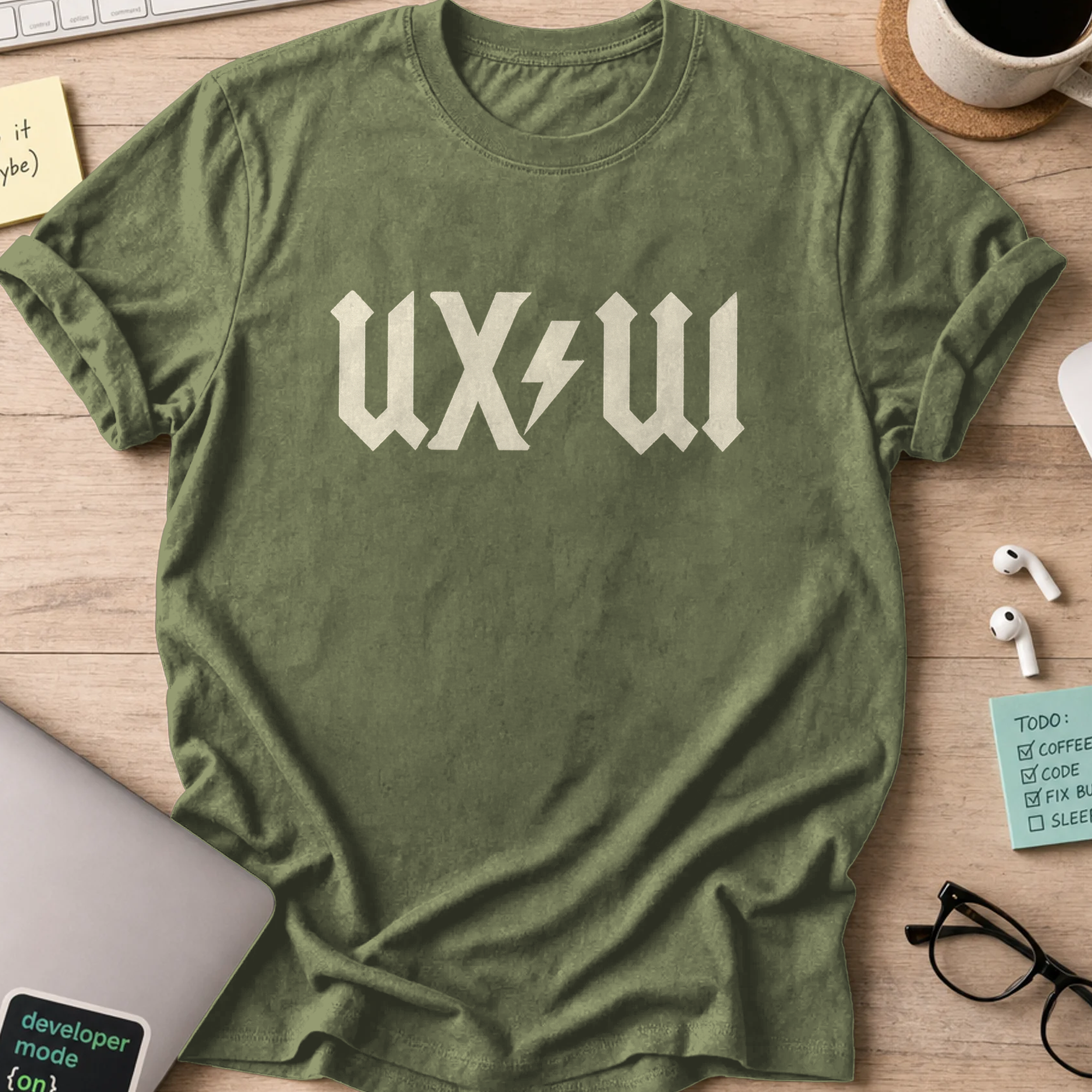 ui ux shirt - Military Green