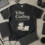 vibe coding Premium Shirt — black Premium Shirt mock-up