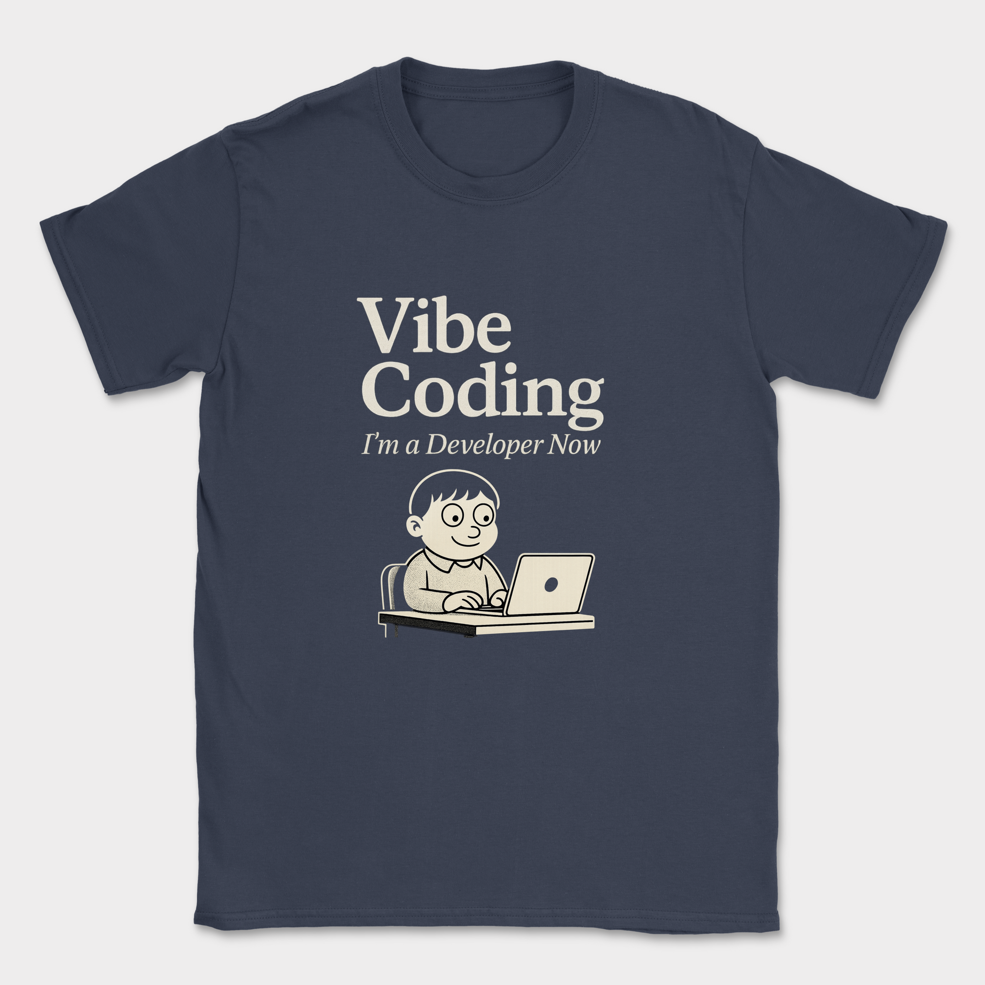 vibe coding shirt — Navy