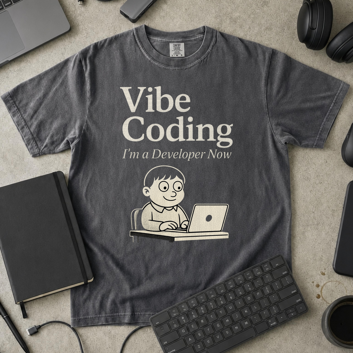 vibe coding Premium Shirt — pepper Premium Shirt mock-up