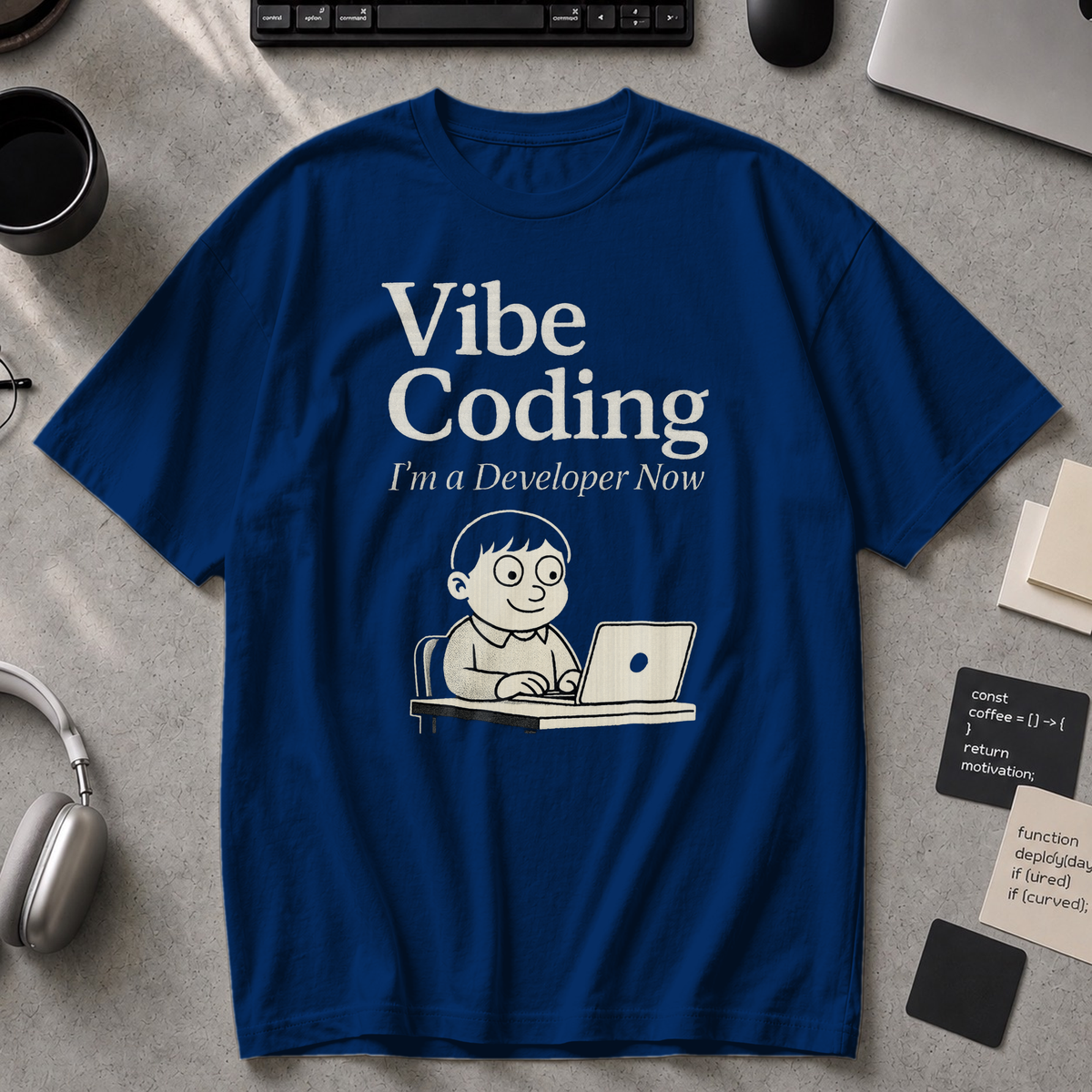 vibe coding Premium Shirt - True Navy
