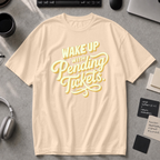 Wake Up With Pending Tickets Premium Shirt - Ivory