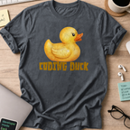 watercolor coding duck shirt - Dark Heather
