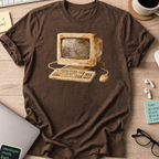 watercolor computer shirt - Dark Chocolate