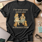 weird shit in production shirt - Black