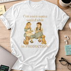 weird shit in production shirt - White
