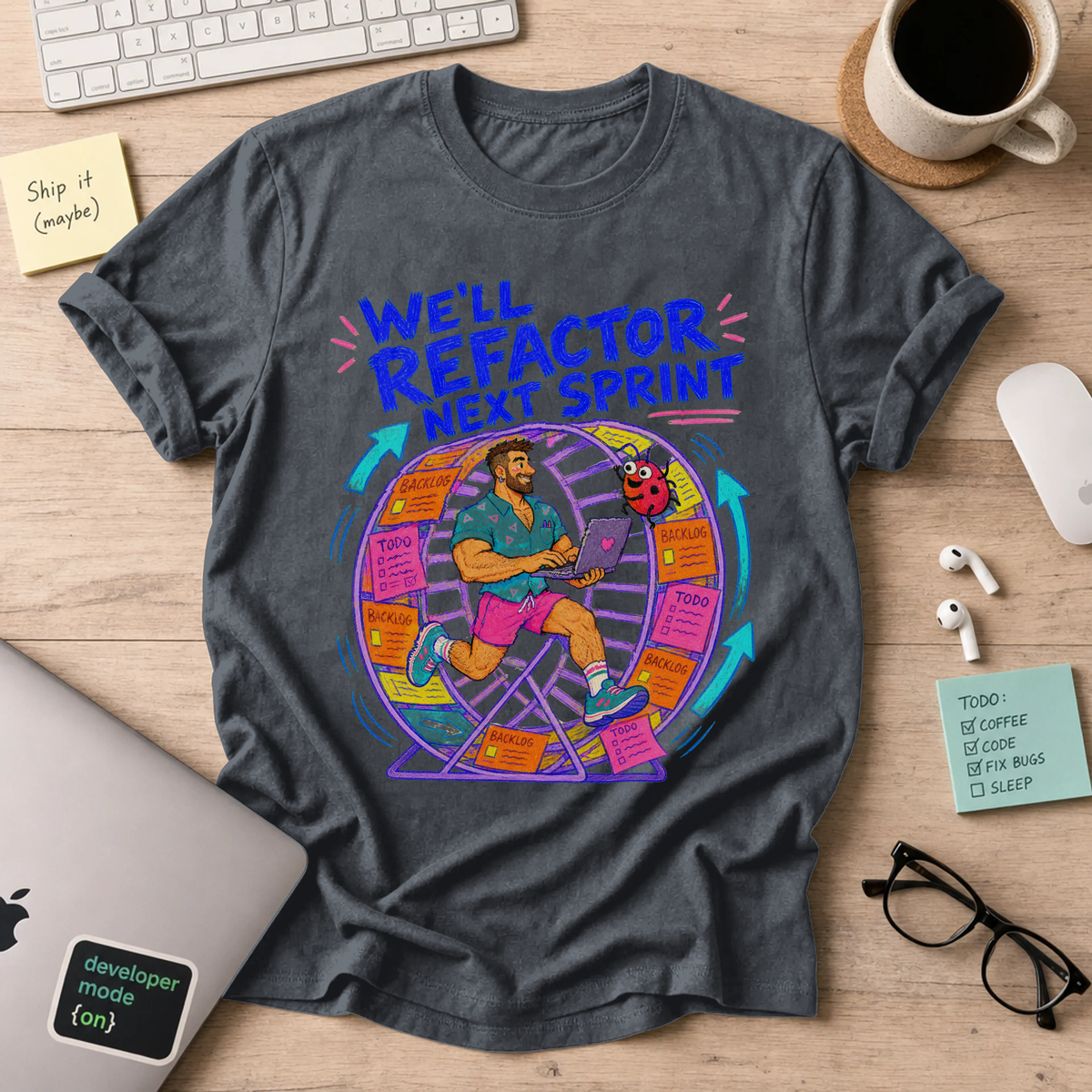 We'll Refactor Next Sprint Shirt — Dark Heather