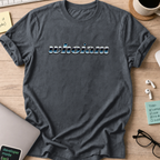 whoiam chrome text shirt - Dark Heather