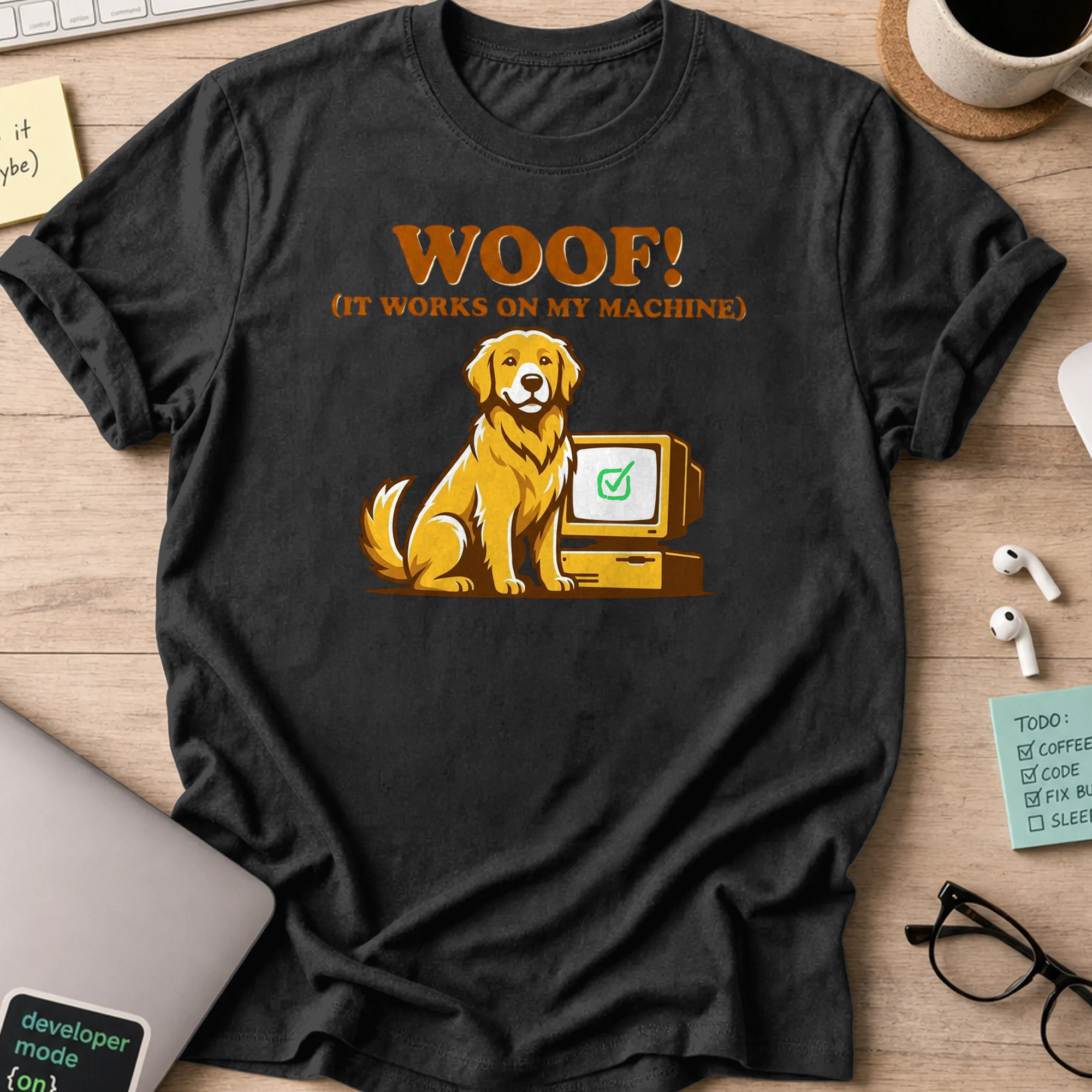 woof IT works shirt - Black