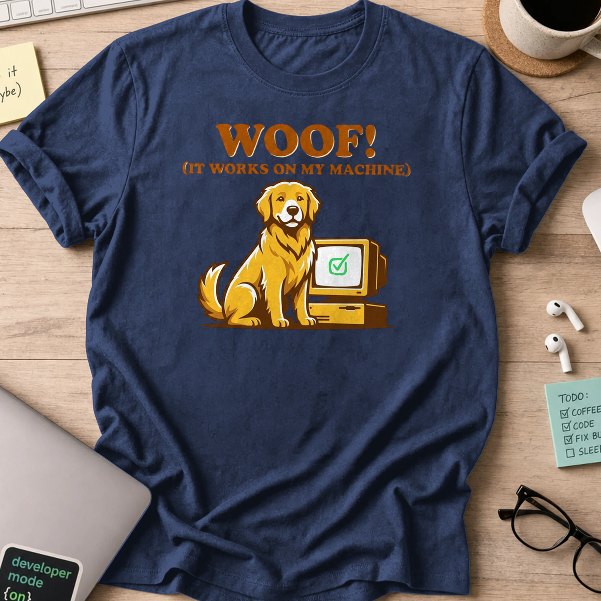 woof IT works shirt - Navy
