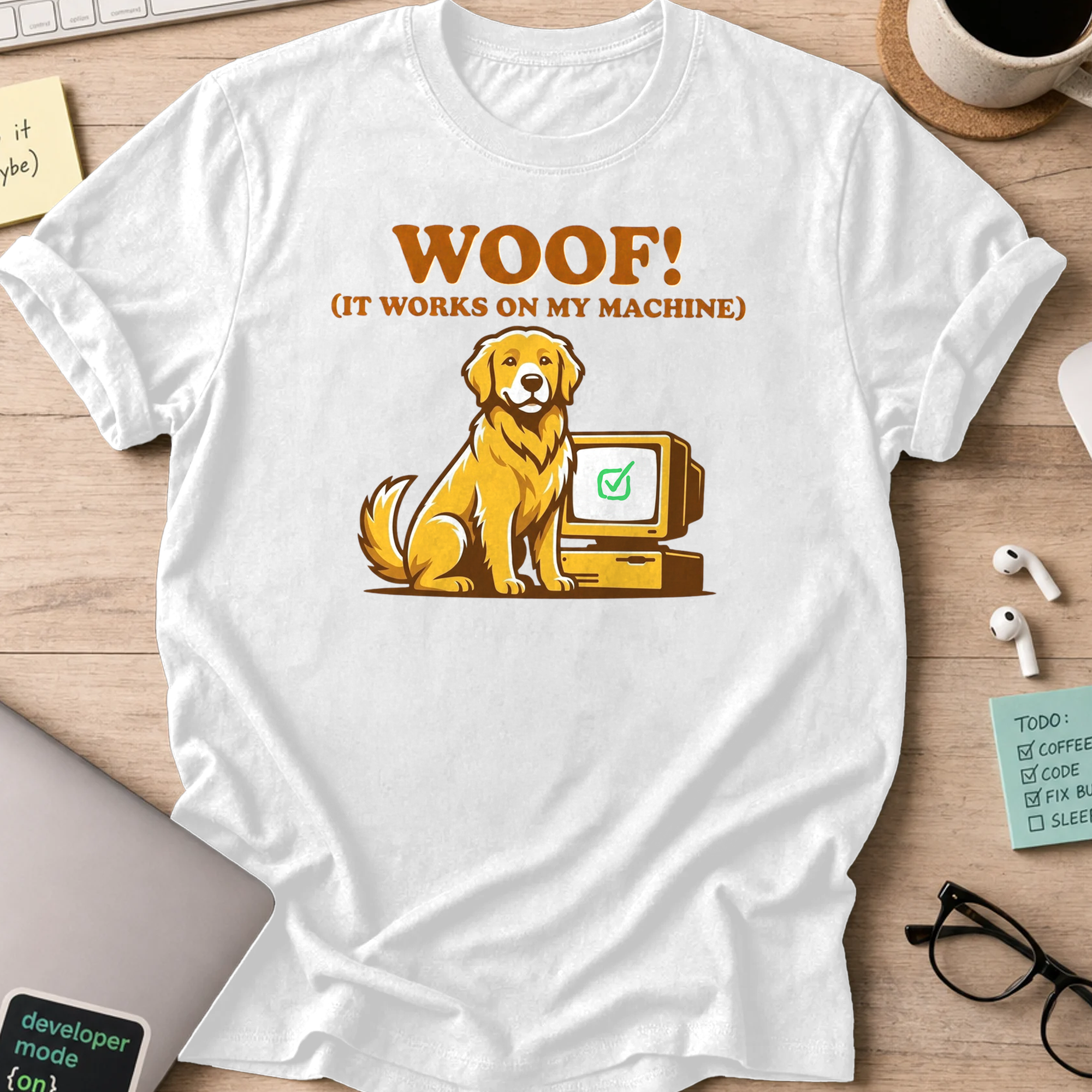 woof IT works shirt - White