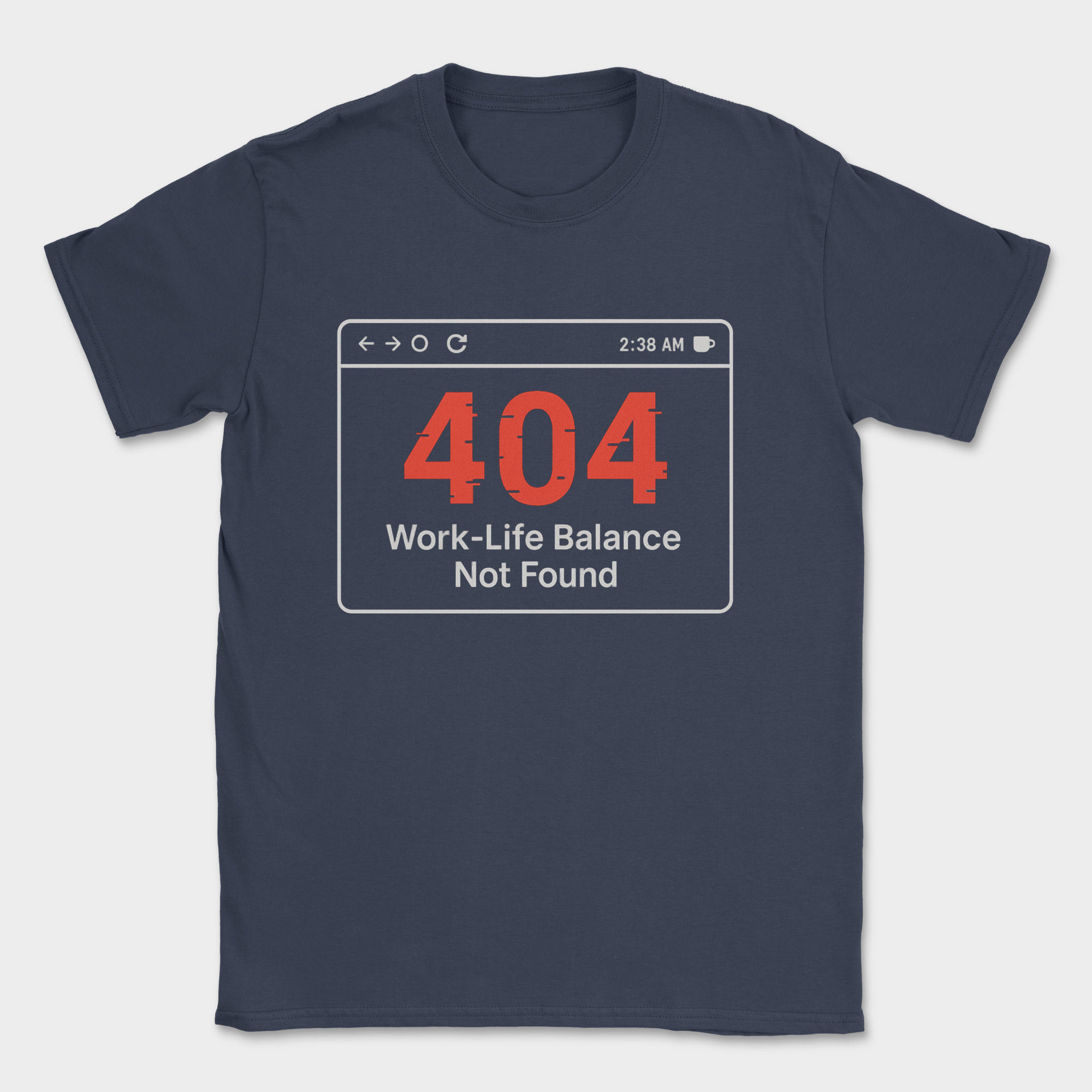 work life balance not found shirt — Navy