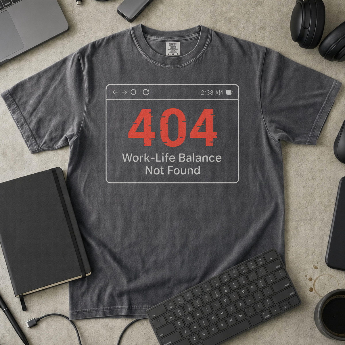 work life balance not found Premium Shirt — pepper Premium Shirt mock-up