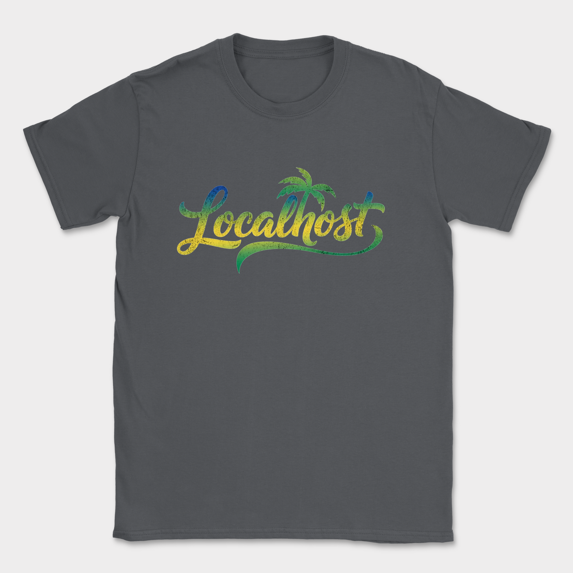 works on localhost shirt — Dark Heather Grey