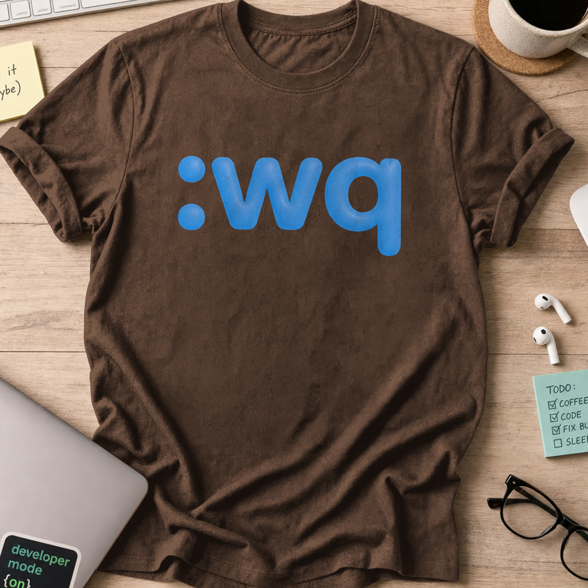 :wq shirt - Dark Chocolate